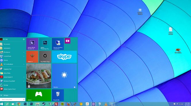 Windows 10 Enterprise desktop