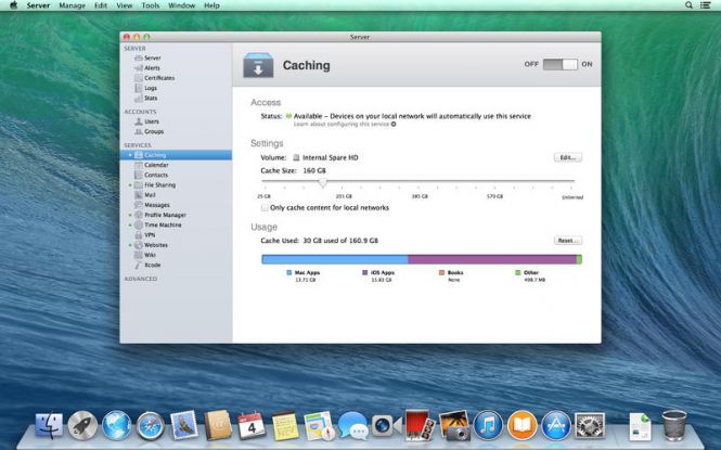 Mac OS X Mavericks 10.9.5 interface and windows