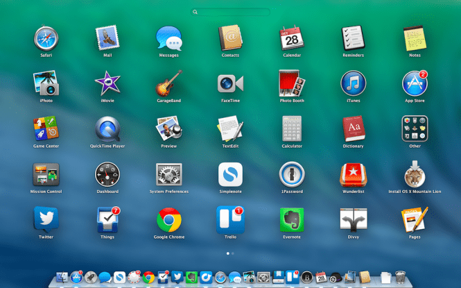 Mac OS X Mavericks 10.9.5 desktop and icons