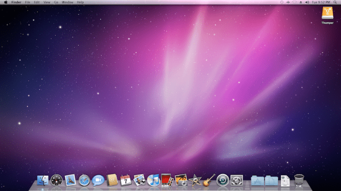 Mac OS X Snow Leopard desktop
