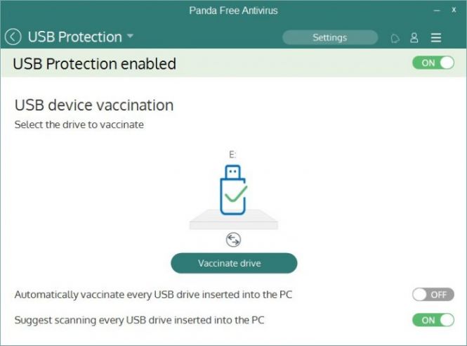 Panda Free Antivirus 2016 USB protection
