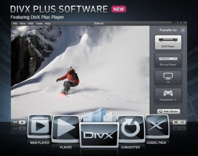 DivX Plus Pro functionality and interface