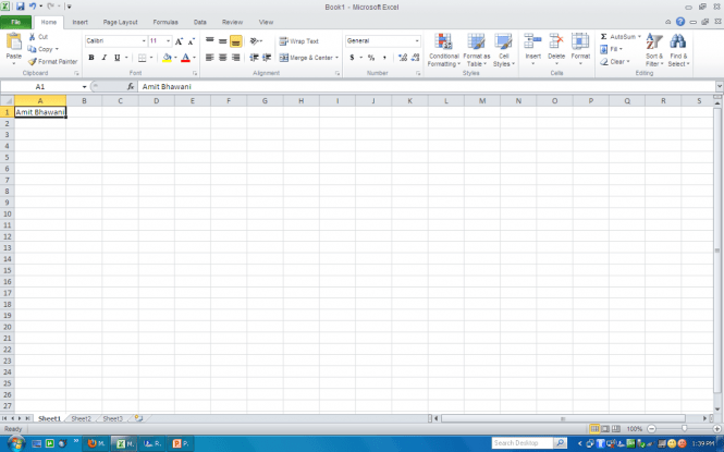 MS Office Excel 2010