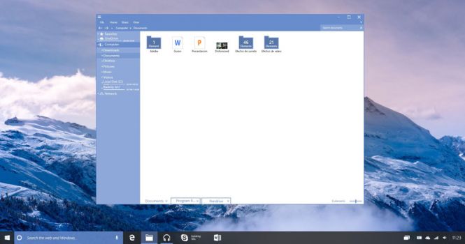 Windows 10 Redstone Build 14267 Core visual looks