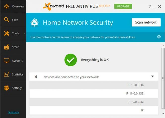 avast network scanner