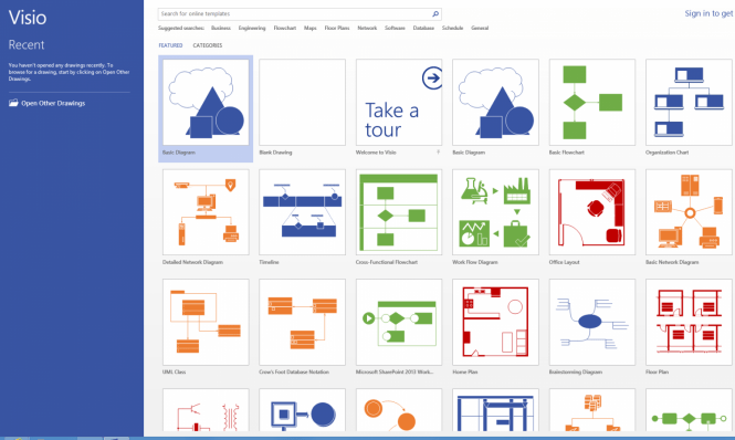 Visio Categories