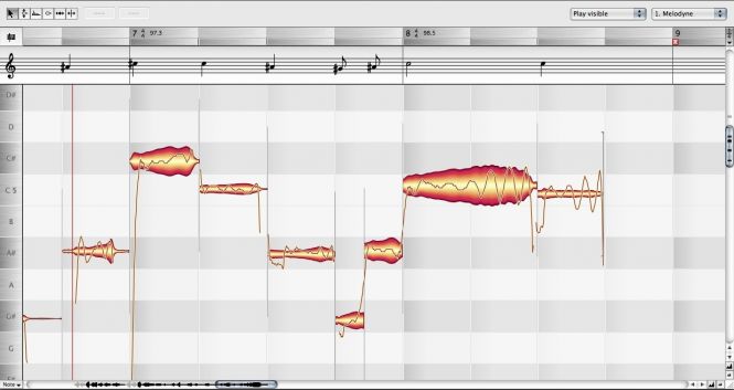 Melodyne Editor Interface