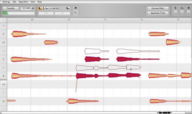 Melodyne Editor Interface