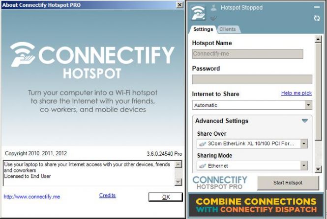 free connectify hotspot download