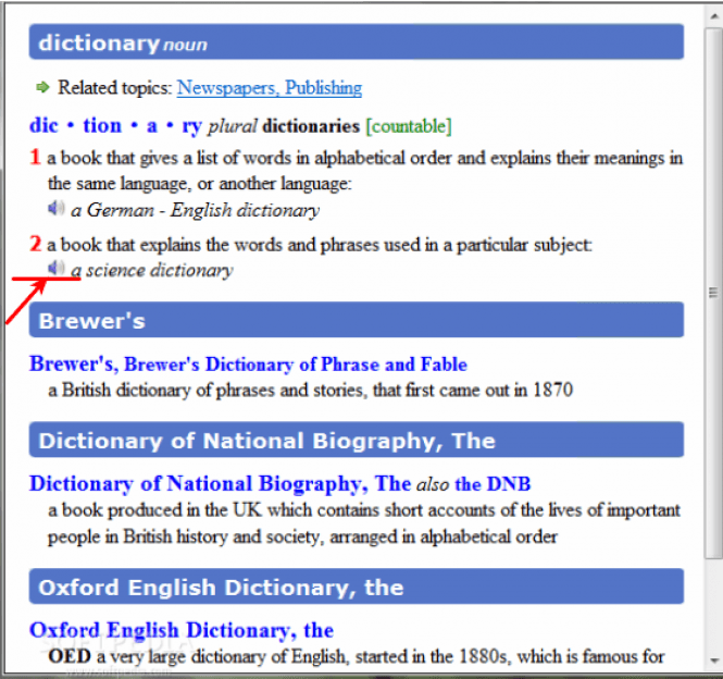 longman online pronunciation dictionary