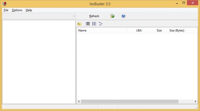 ISOBuster Main Working Window