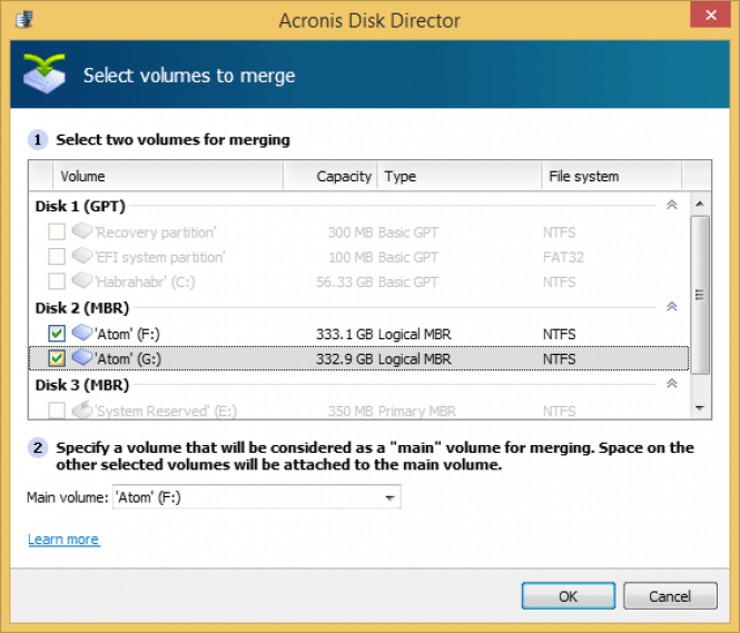 Merge Volumes