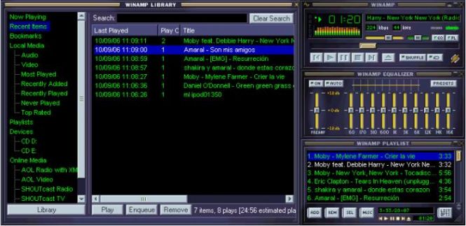 Winamp interface