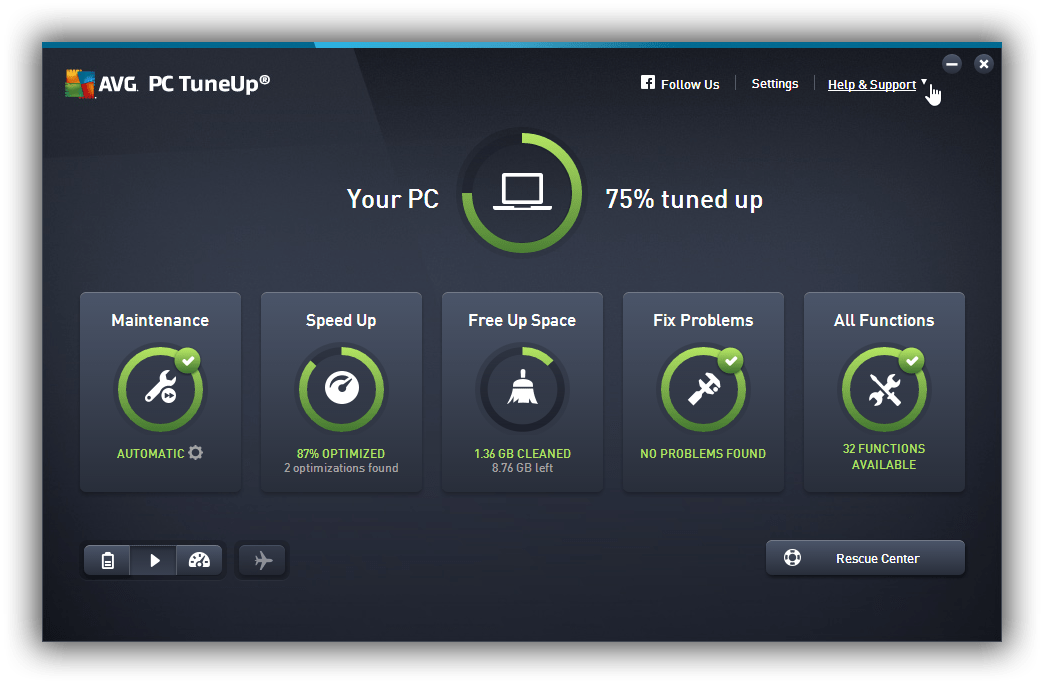 avg tune up key