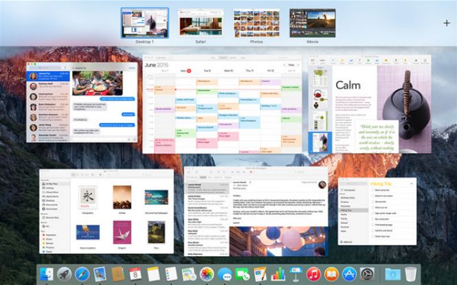 Mac OS X 10.11 El Capitan interface