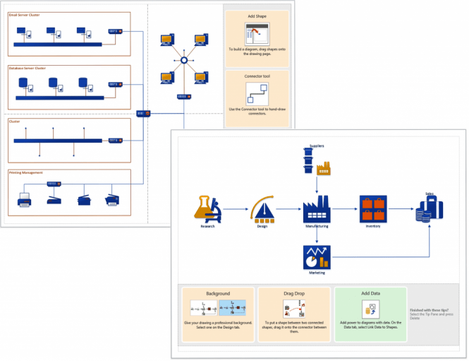 Microsoft Visio 2016 diagrams