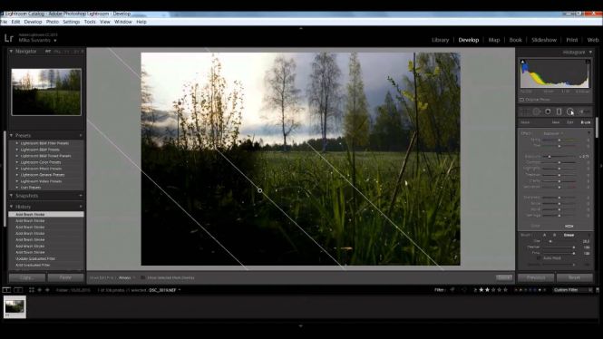 Adobe Photoshop Lightroom interface