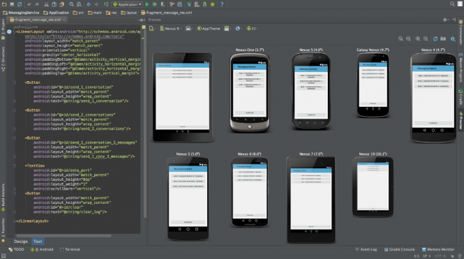 Android Studio interface