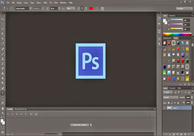 Adobe Photoshop CC 2015 interface
