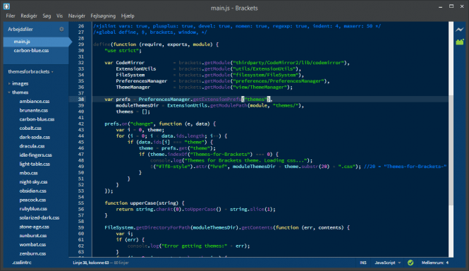 Brackets editing