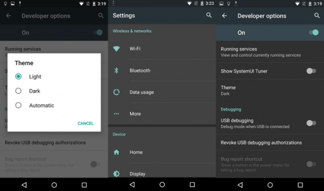 Android Marshmallow settings