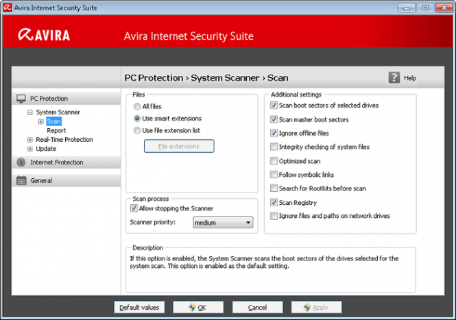 Avira Internet Security Suite features