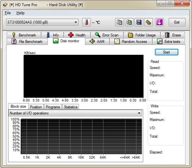 HD Tune Pro interface