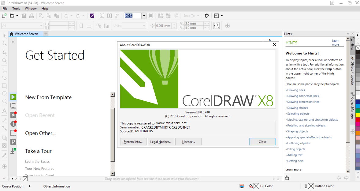 Numero di serie corel draw graphic suite x5