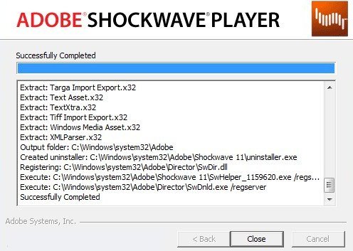 shockwave player 8.5 windows 10