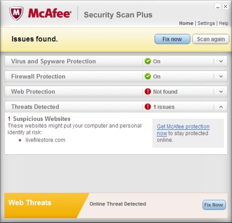 mcafee antivirus free online scan