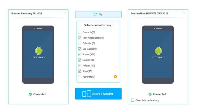 wondershare mobile transfer single application