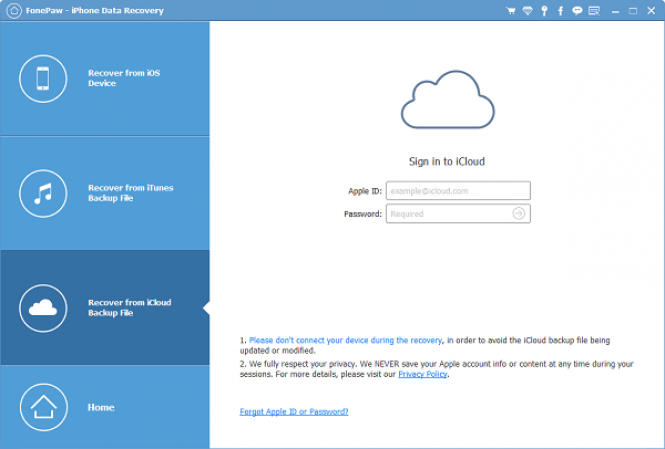 fonepaw iphone data recovery trial