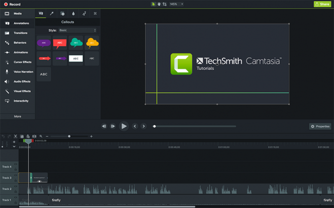 camtasia 2018 video assets